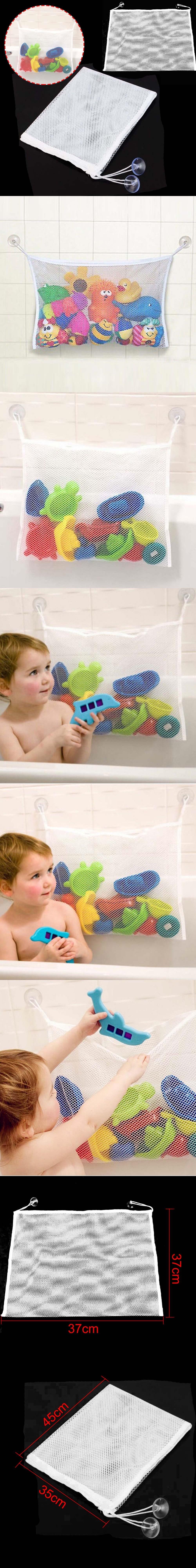Baby Child Bath Tub Toy Tidy Storage Suction Cup Bag Mesh Net Organizer MA